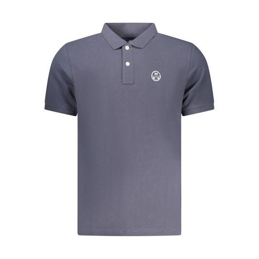 North Sails Blue Cotton Men Polo North Sails