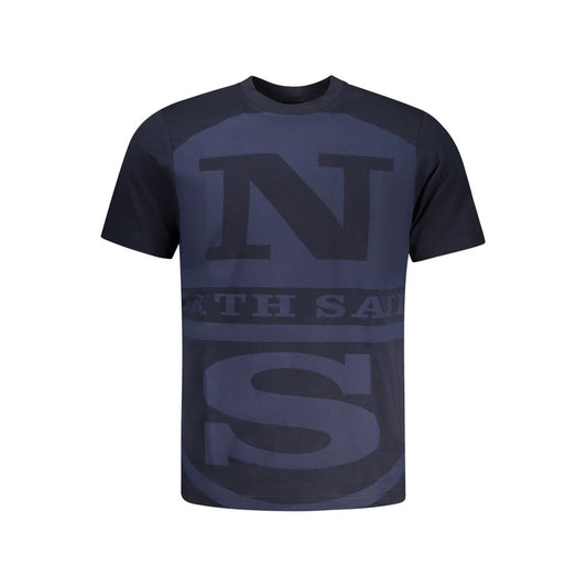 North Sails Blu Cotton Men T-Shirt North Sails