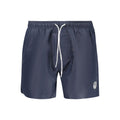 North Sails Blu Polyester Men’s Swim Boxer featuring a comfortable fit and stylish design for beach and swimming activities.