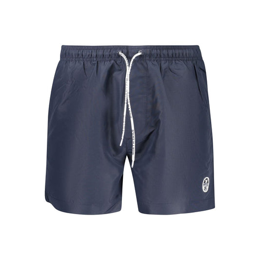 North Sails Blu Polyester Men Swim Boxer North Sails