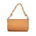 Brown Mario Valentino women's polyurethane bag with top handles and sleek design, perfect for stylish everyday use.