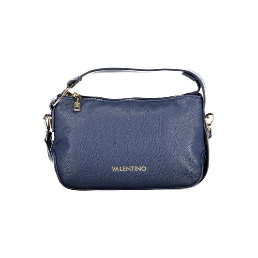 Mario Valentino Blue Polyurethane Women's Bag with Adjustable Strap and Pocket Mario Valentino