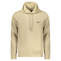 Beige Rifle men's cotton sweatshirt with long sleeves and crew neckline, casual and comfortable for everyday wear.