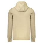 Beige Cotton Rifle men's sweatshirt with crew neck and long sleeves, casual and comfortable for everyday wear.