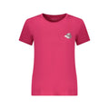 Pepe Jeans Rosso cotton women's T-shirt in red with short sleeves and crew neckline, casual and comfortable for everyday wear.