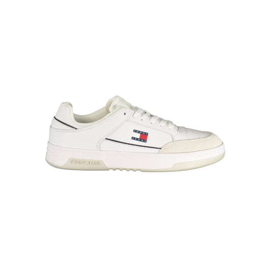 Tommy Hilfiger White Polyurethane Men Sneaker Tommy Hilfiger
