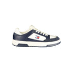 Tommy Hilfiger Bianco men's polyurethane sneaker with white design, casual athletic style, and brand logo details.