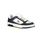 Tommy Hilfiger Bianco polyurethane men's sneaker with white design and logo detailing, casual athletic footwear.