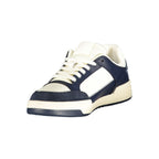 Tommy Hilfiger Bianco polyurethane men's sneaker with white design and casual style, featuring the brand's logo on the side.