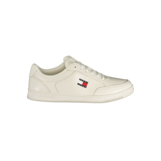 Tommy Hilfiger White Polyurethane Men Sneaker Tommy Hilfiger