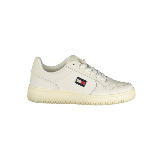 Tommy Hilfiger Bianco Polyurethane Women Sneaker Tommy Hilfiger
