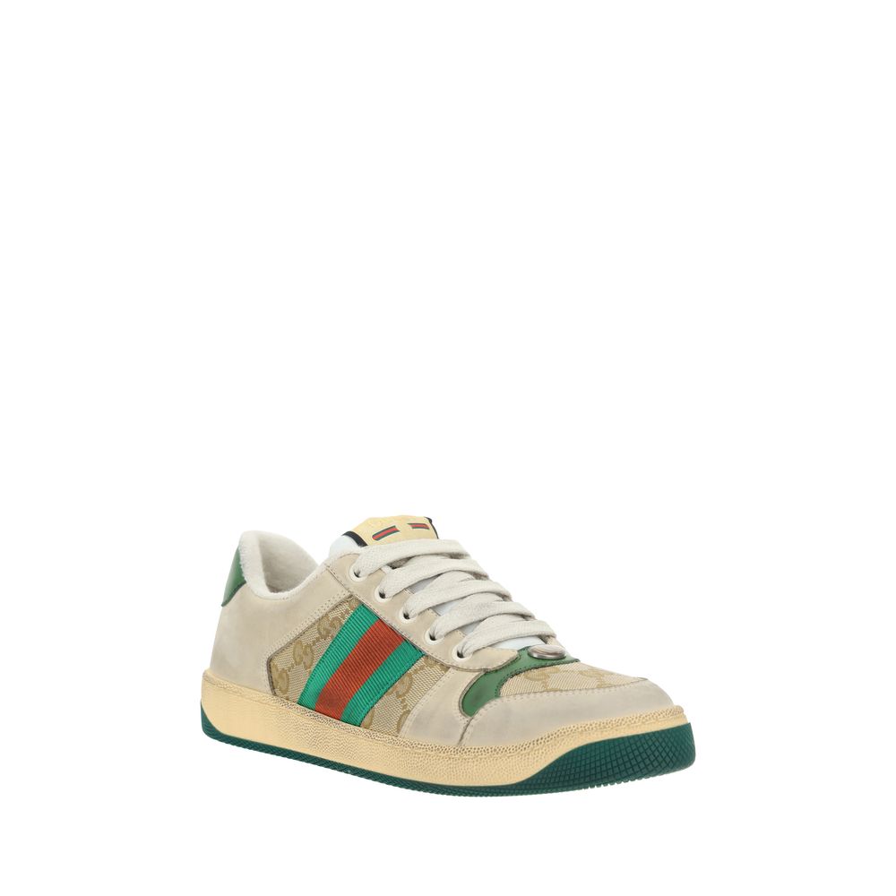 Gucci Multicolor Cotton Low Top Sneakers Gucci