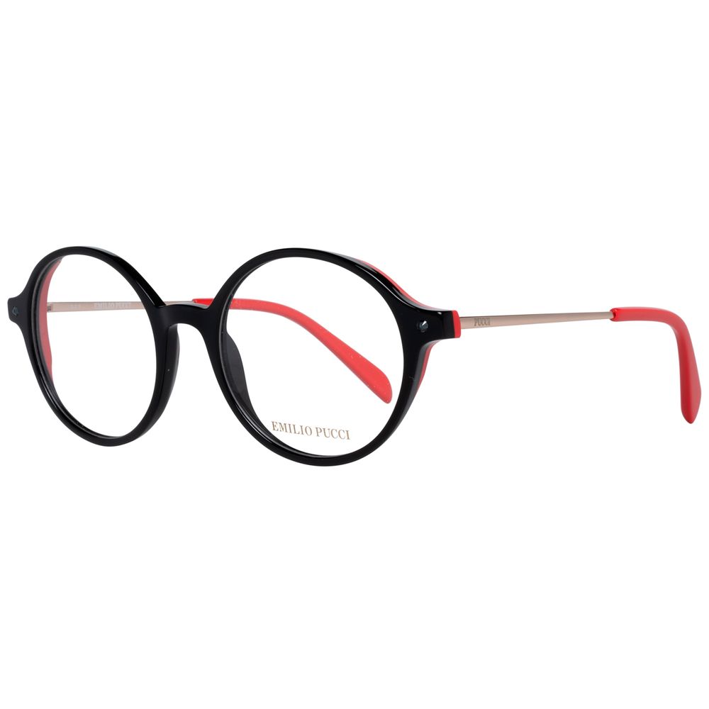 Emilio Pucci Black Plastic Glasses Frames