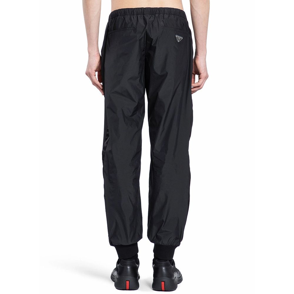 Prada Black Nylon Joggers Workout Pants