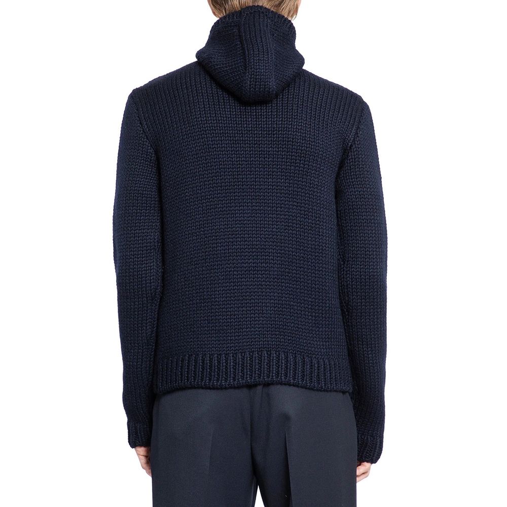 Prada Blue Wool Turtleneck Prada