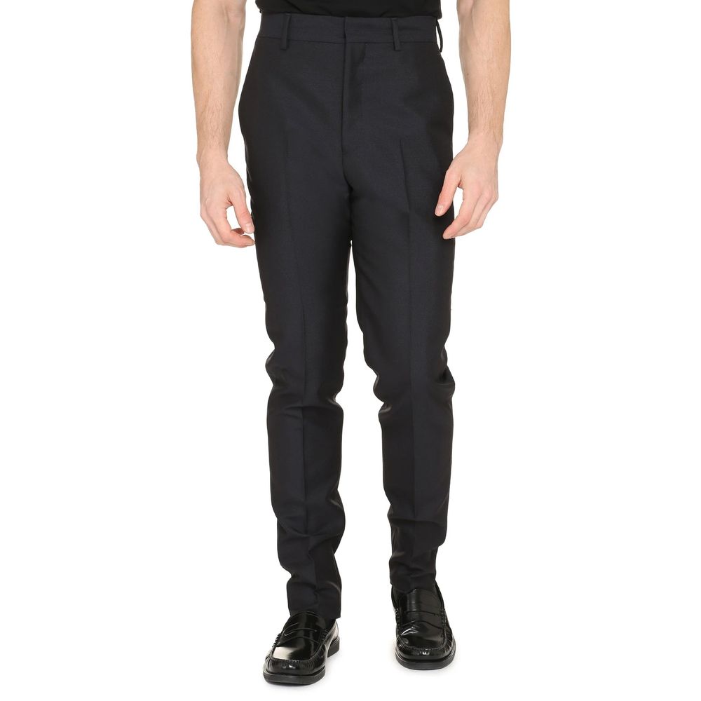 Prada Blue Mohair Dress Pants Prada