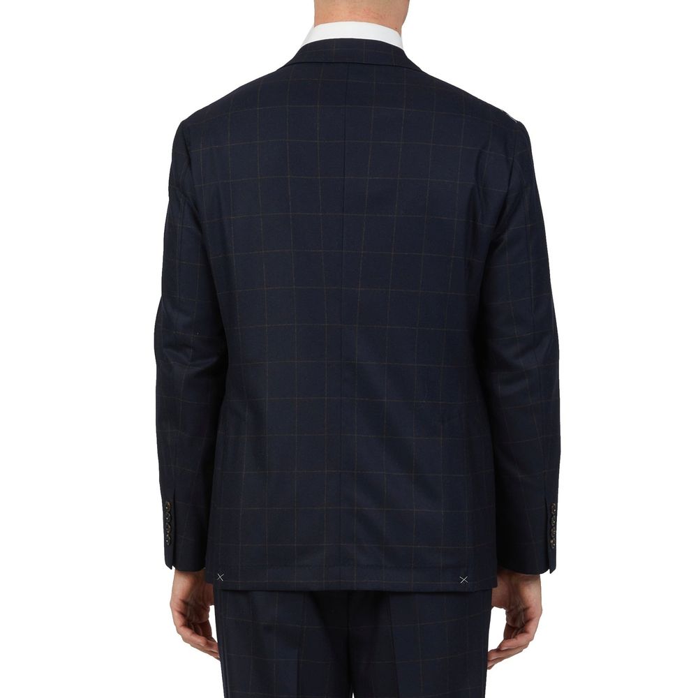 Brunello Cucinelli Blue Wool Two-Piece Suit Brunello Cucinelli