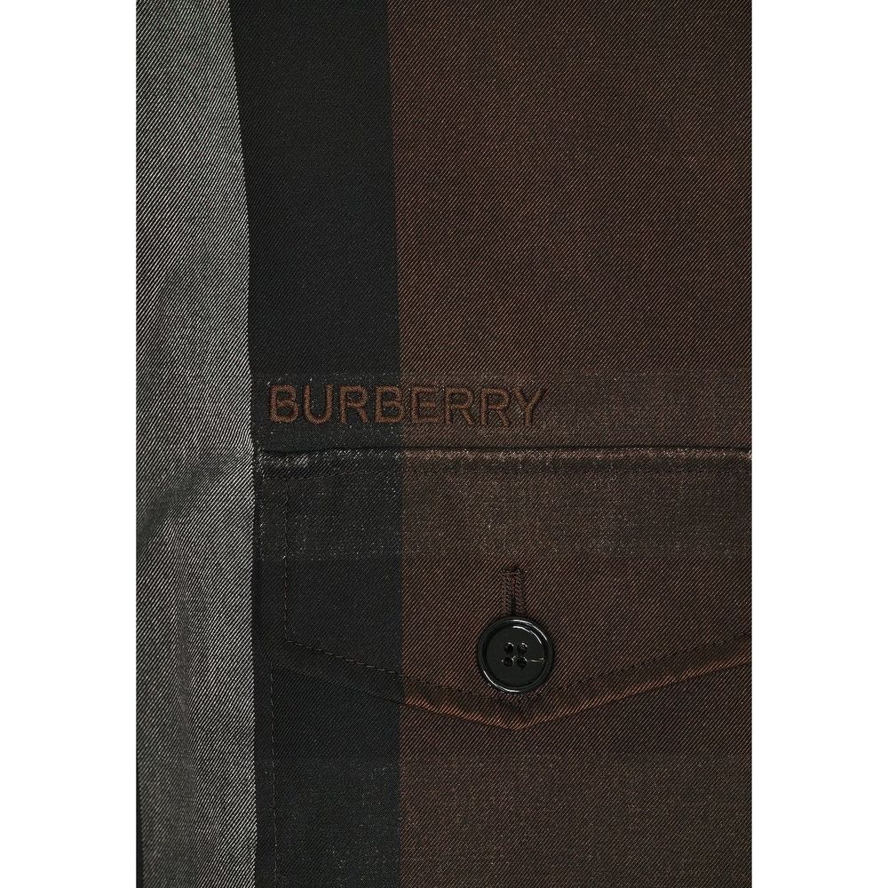 Burberry Brown Cotton Parka Burberry