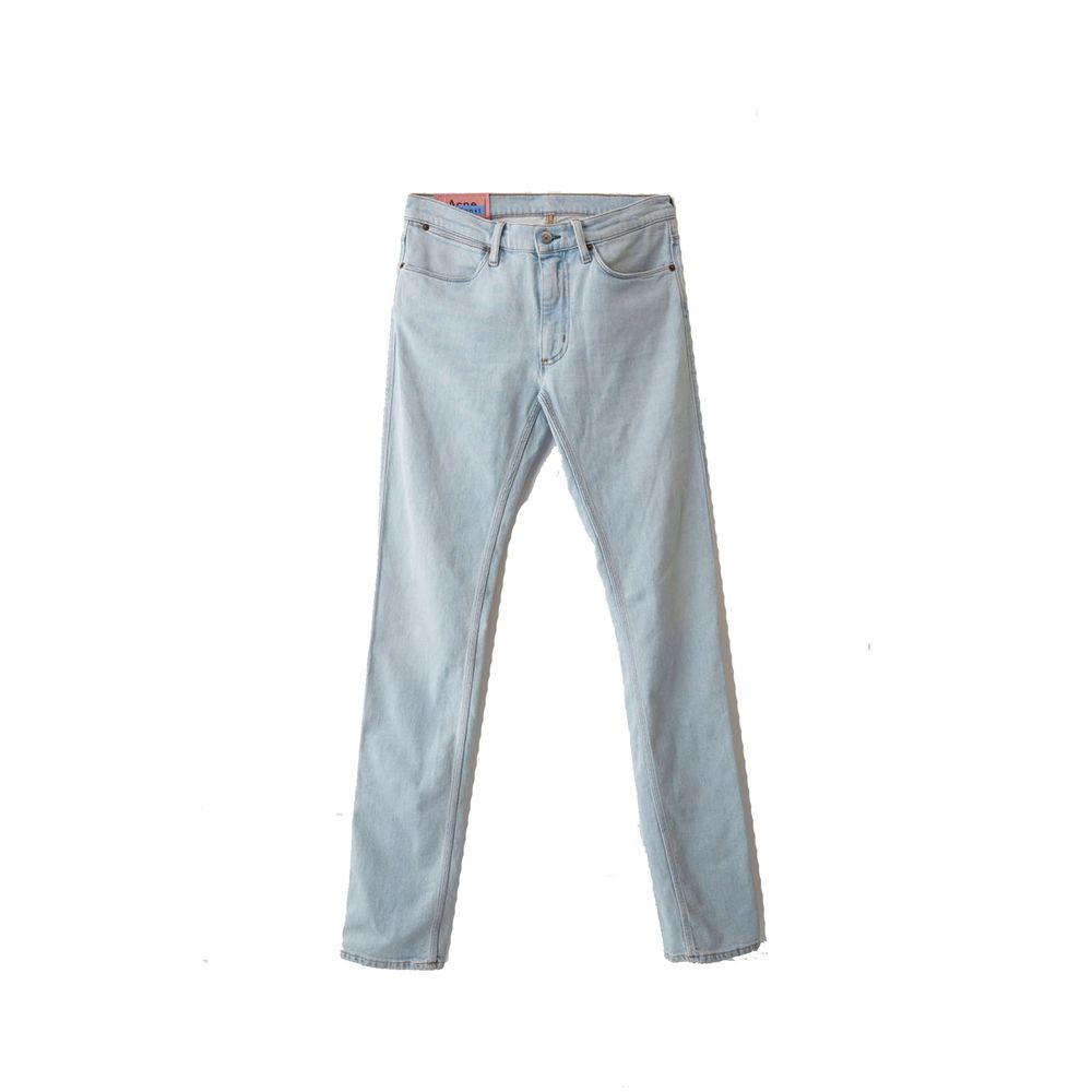 Acne Studios Blue Cotton Skinny Jeans Acne Studios