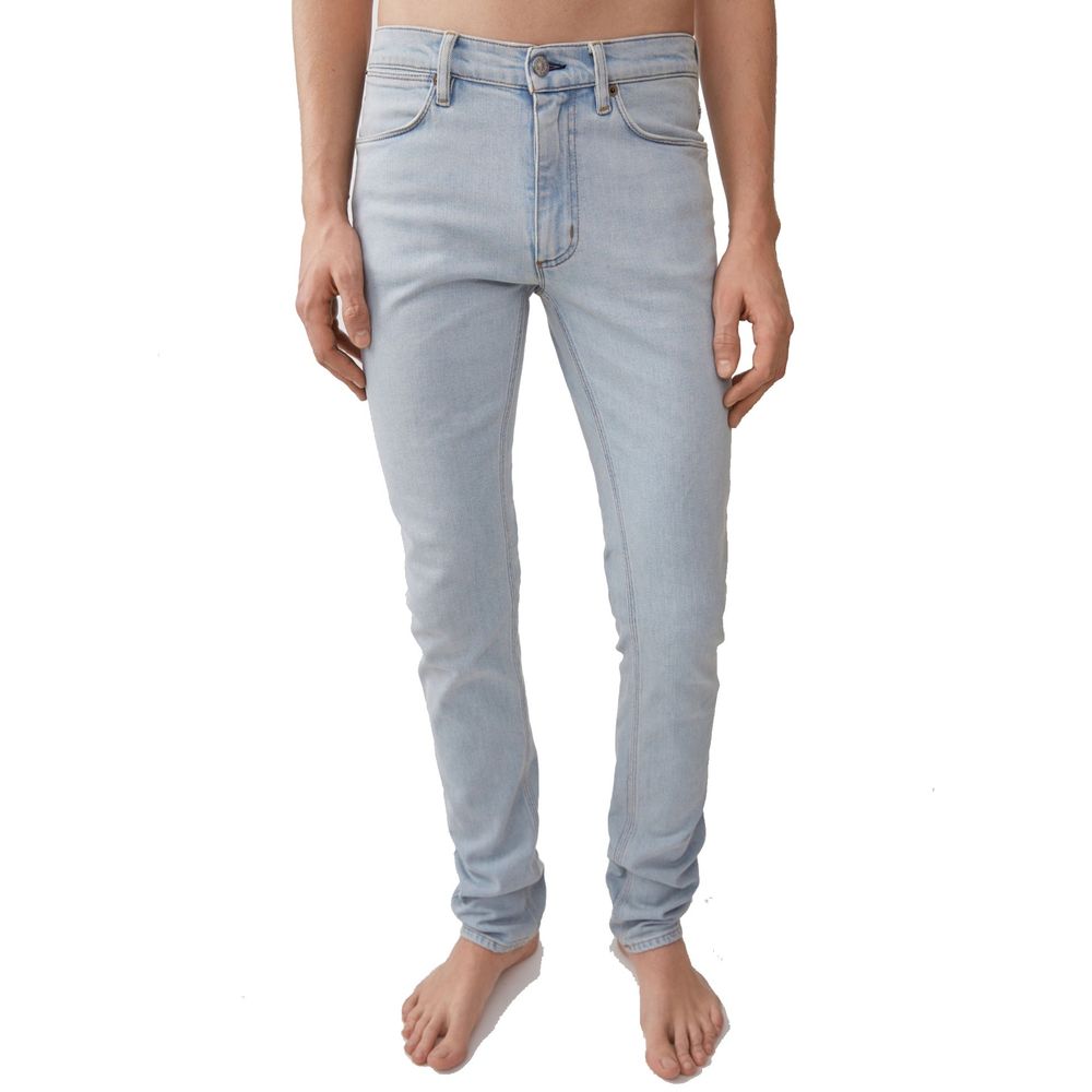Acne Studios Blue Cotton Skinny Jeans Acne Studios