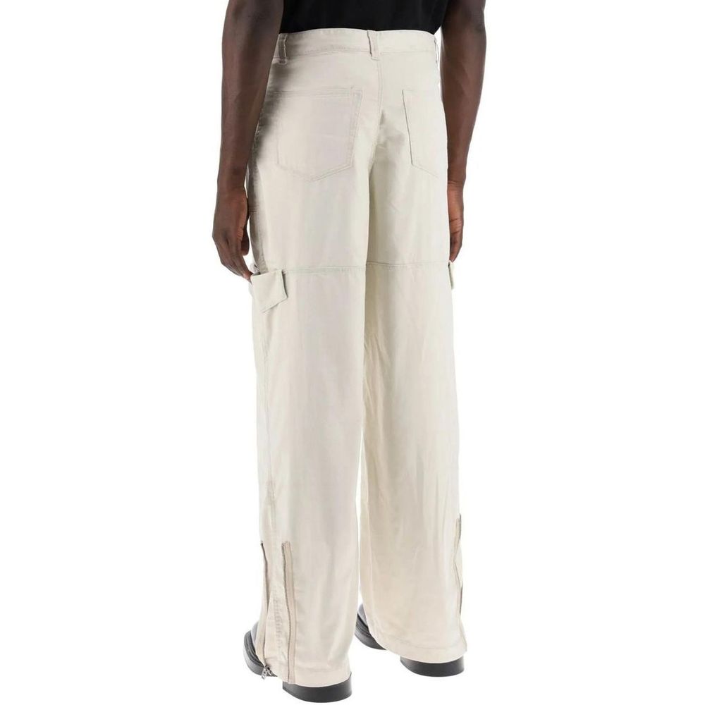 Acne Studios Beige Polyester Cargo Pants Acne Studios