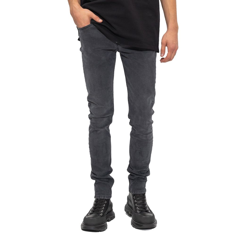 Alexander McQueen Black Cotton Skinny Jeans Alexander McQueen