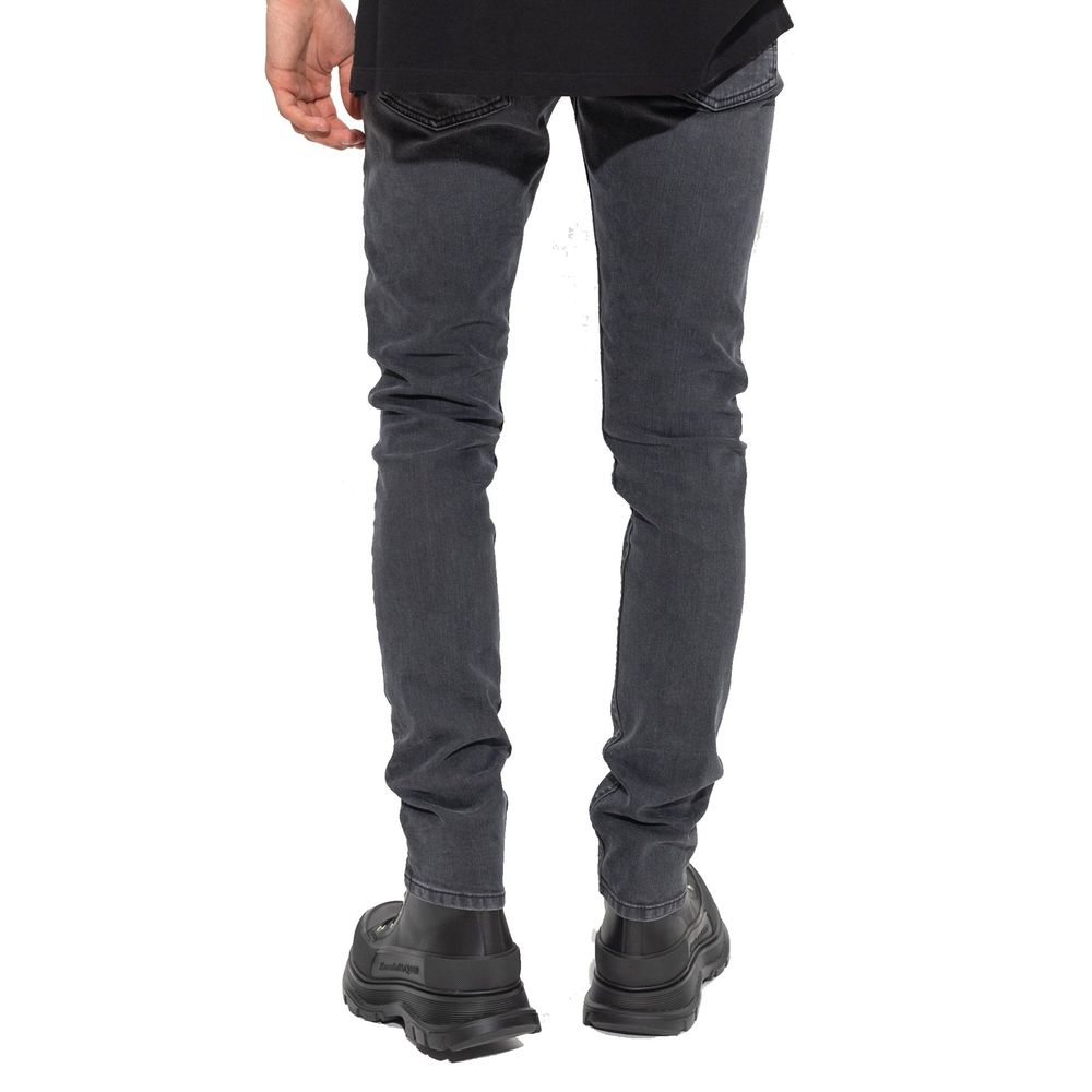 Alexander McQueen Black Cotton Skinny Jeans Alexander McQueen