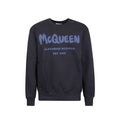 Alexander McQueen Blue Cotton Sweatshirt Alexander McQueen