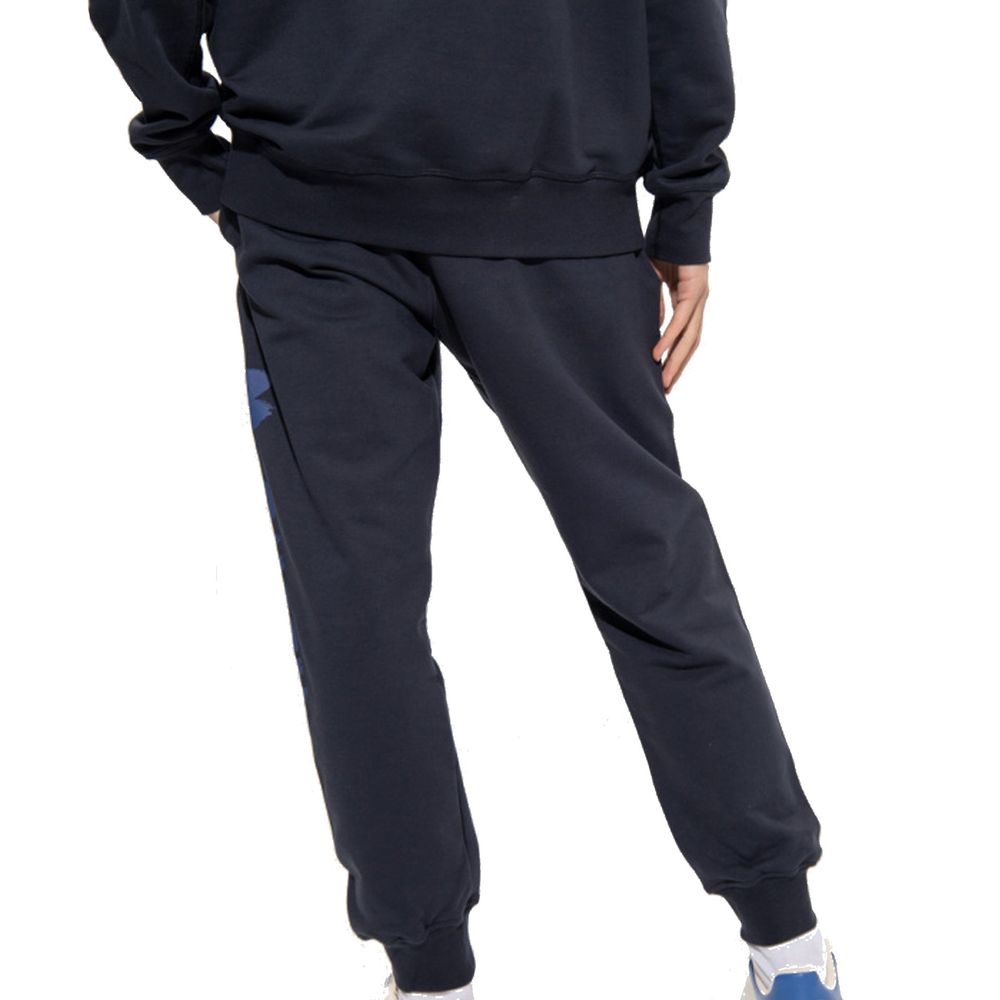 Alexander McQueen Blue Cotton Joggers Workout Pants Alexander McQueen