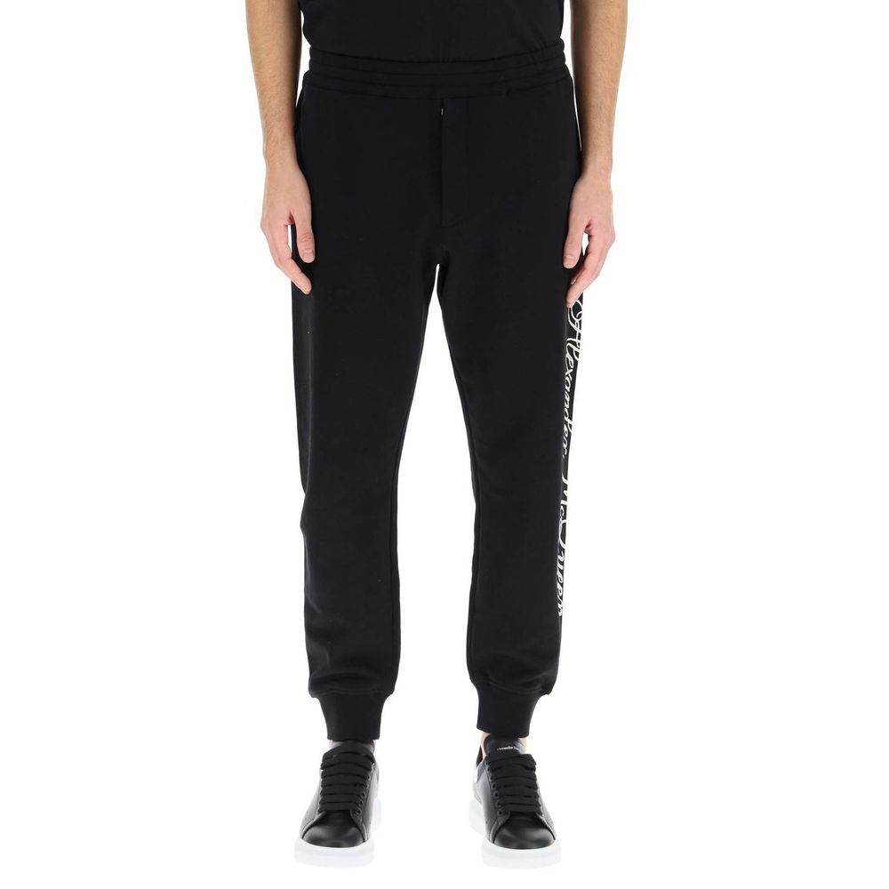 Alexander McQueen Black Cotton Athletic Pants Alexander McQueen