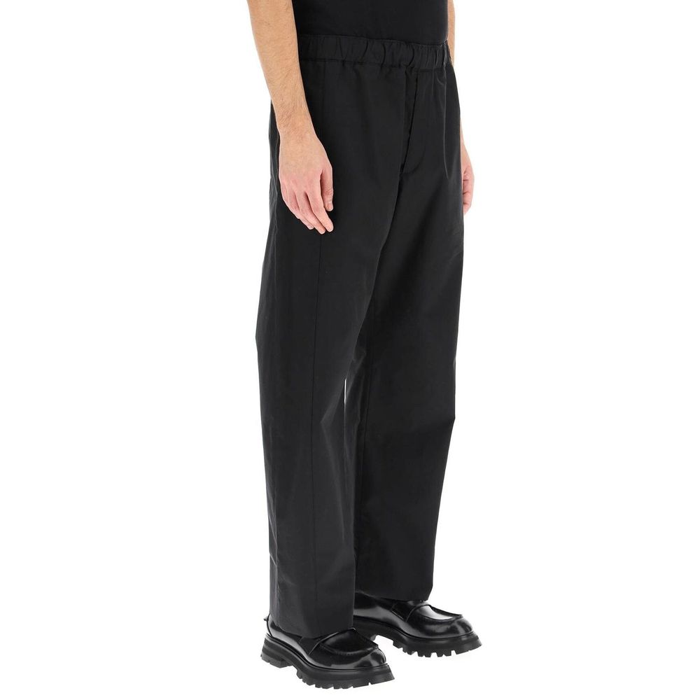Alexander McQueen Black Cotton Casual Pants Alexander McQueen