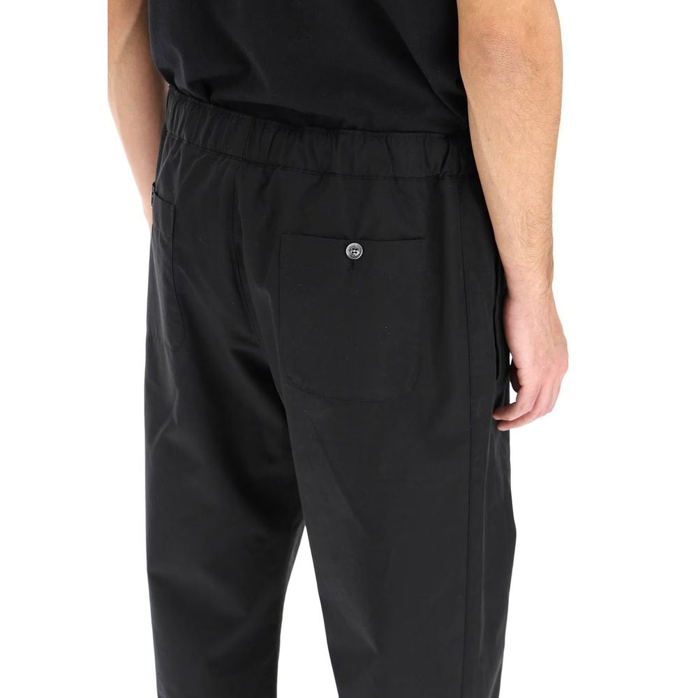 Alexander McQueen Black Cotton Casual Pants Alexander McQueen