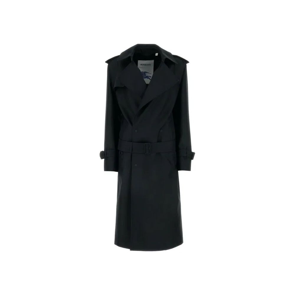 Burberry Black Polyester Coat Burberry