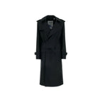 Burberry Black Polyester Coat Burberry