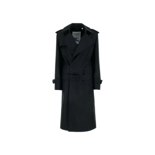 Burberry Black Polyester Coat Burberry