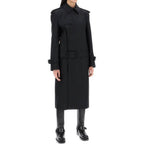 Burberry Black Polyester Coat Burberry