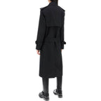 Burberry Black Polyester Coat Burberry