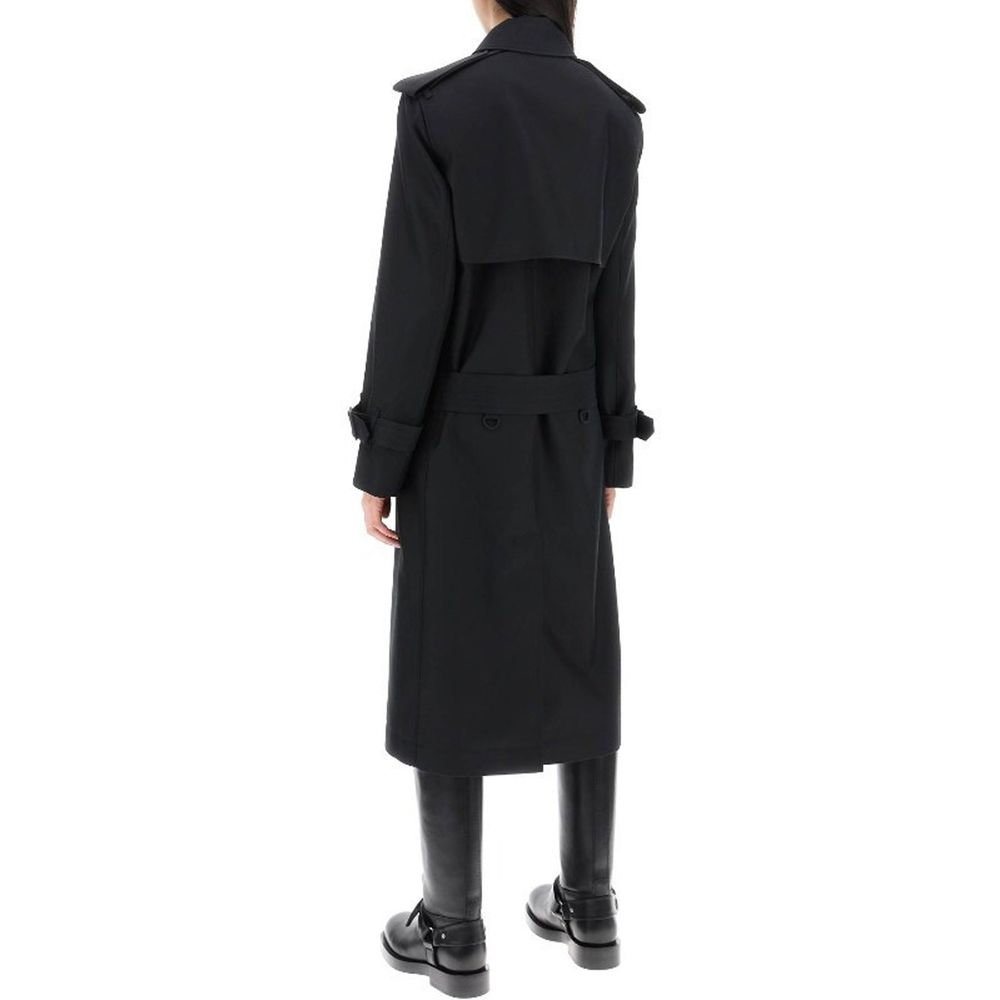 Burberry Black Polyester Coat Burberry