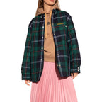 Burberry Bicolor Wool Pattern Shirt Burberry