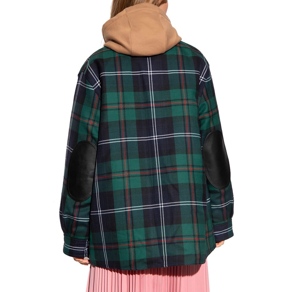 Burberry Bicolor Wool Pattern Shirt Burberry