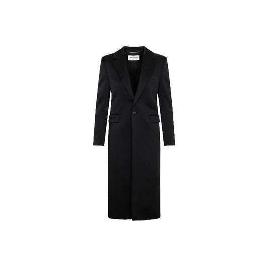 Saint Laurent Black Acetate Coat Saint Laurent