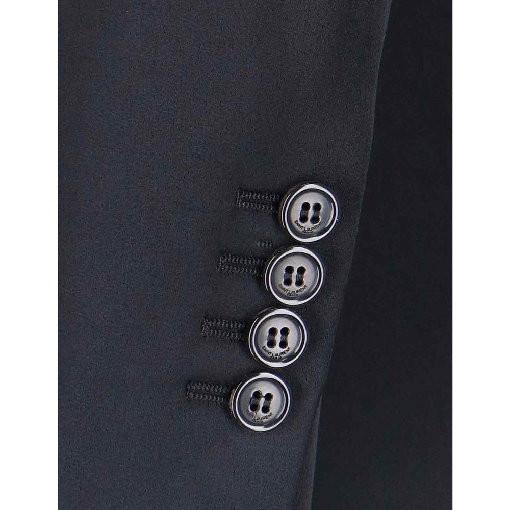 Saint Laurent Black Acetate Coat Saint Laurent