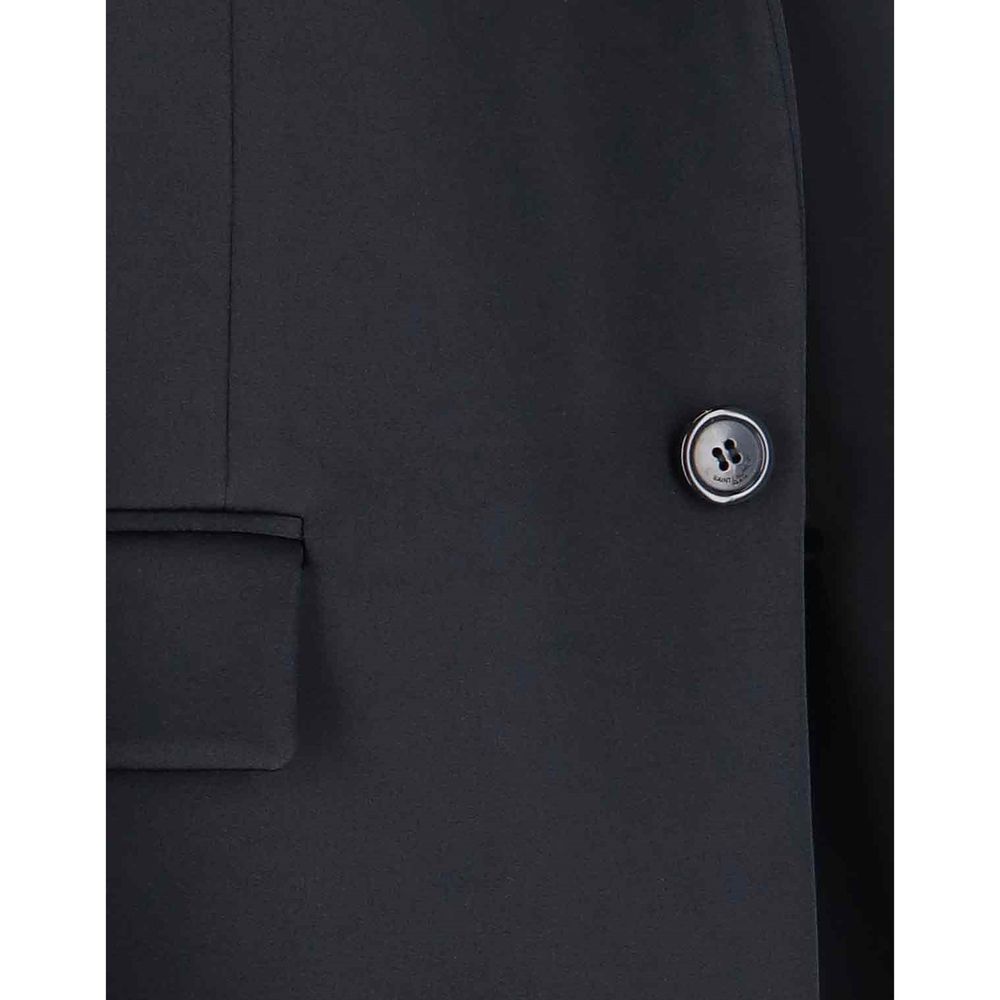 Saint Laurent Black Acetate Coat Saint Laurent