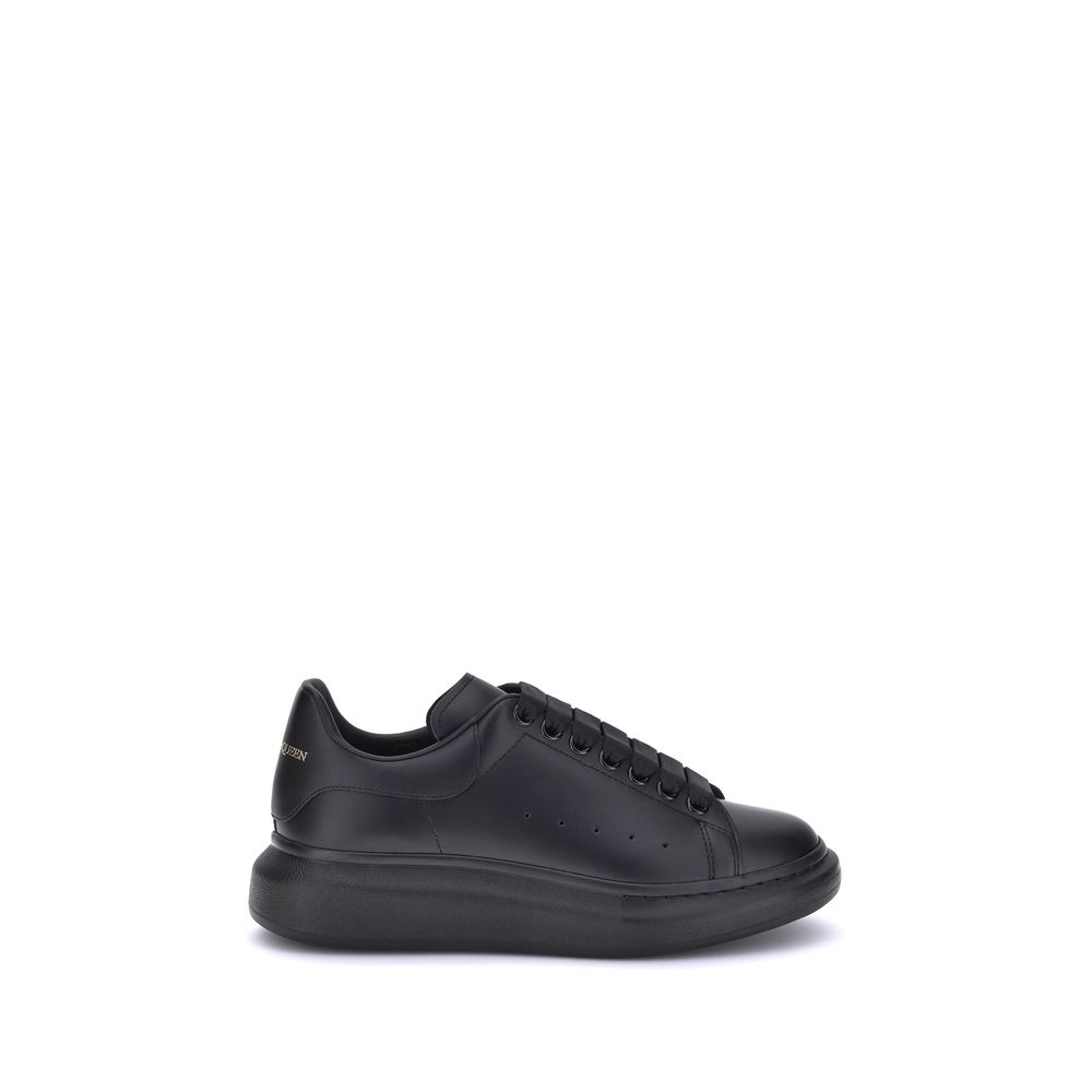 Alexander McQueen Black Calf Leather Bos Taurus Platform Sneakers Alexander McQueen