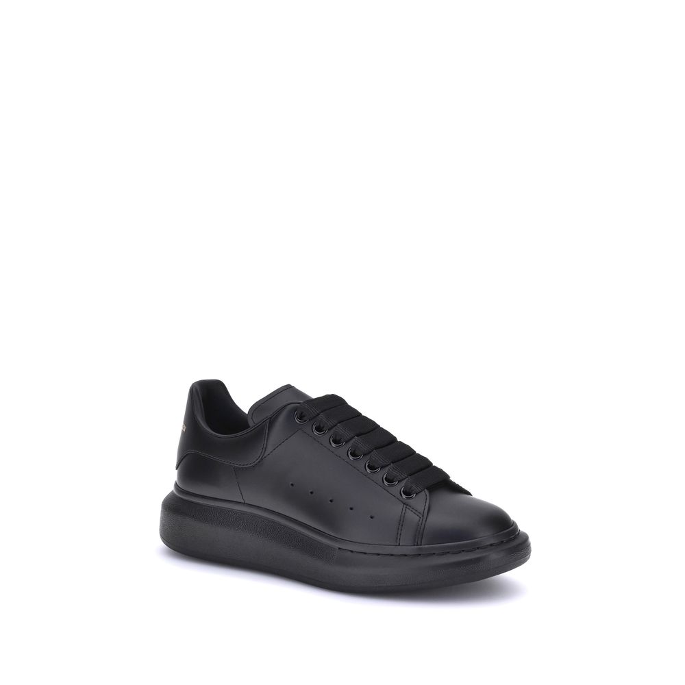 Alexander McQueen Black Calf Leather Bos Taurus Platform Sneakers Alexander McQueen