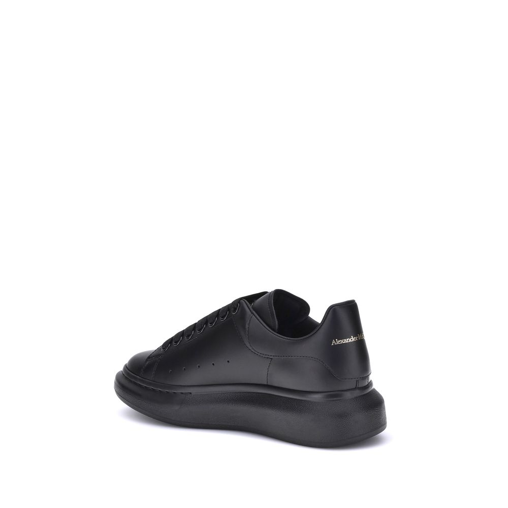 Alexander McQueen Black Calf Leather Bos Taurus Platform Sneakers Alexander McQueen