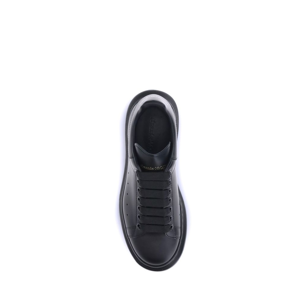Alexander McQueen Black Calf Leather Bos Taurus Platform Sneakers Alexander McQueen