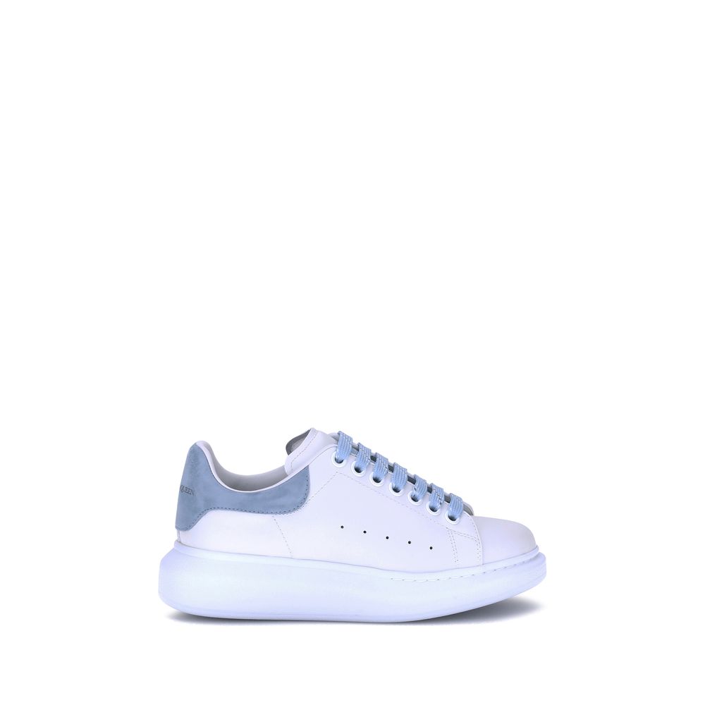 Alexander McQueen Blue Calf Leather Bos Taurus Platform Sneakers Alexander McQueen