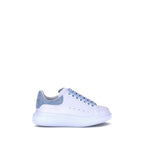 Alexander McQueen Blue Calf Leather Bos Taurus Platform Sneakers Alexander McQueen