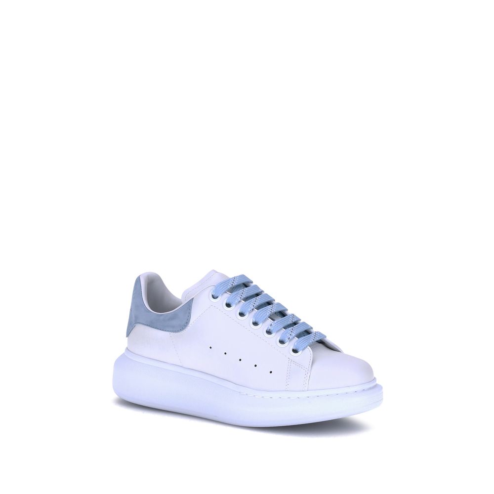 Alexander McQueen Blue Calf Leather Bos Taurus Platform Sneakers Alexander McQueen